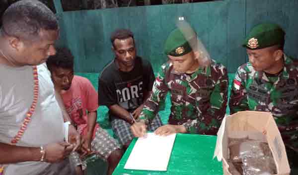 Satgas Amankan 2 Pelaku Bawa Ganja