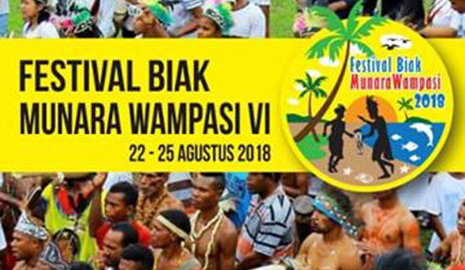 Festival Biak Munara Wampasi VI , 22 - 25 Agustus 2018