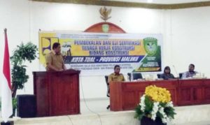 Rahayaan Buka Kegiatan Uji Sertifikasi Tenaga Kerja Konstruksi