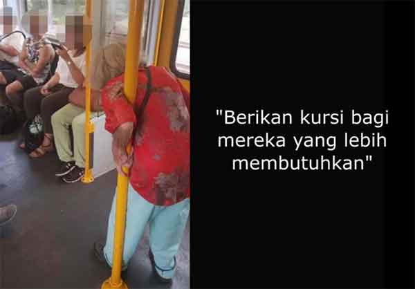 Etika Nenek Dibiarkan Berdiri di Bis