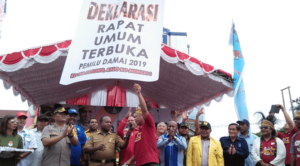 Deklarasi Rapat Umum Terbuka Pemilu Damai 2019 di Papua