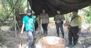Polisi Grebek 5 Pabrik Milo di Mimika Timur