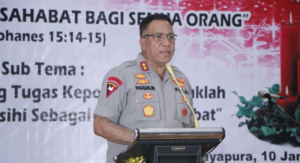 Natal Polda Papua, Waterpauw Sampaikan Ucapan Terima Kasih