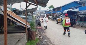 Penyemprotan Disenfektan Cegah Covid-19 di Kabupaten Deiyai