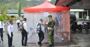 Korem 172/PWY Siapkan Bilik Steril Disinfektan Cegah Pandemic Covid-19