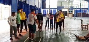 Tim Volly Putri Papua Latihan Fisik Jelang PON XX