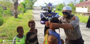 Polsek Mimika Timur Gandeng “Superhero” Edukasi Penyebaran Covid-19