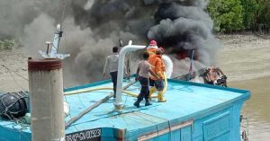 Polisi Tangani Kasus Kebakaran Kapal Nelayan di Merauke