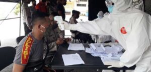 121 Personil Polda Papua Ikut Rapid Test Covid-19