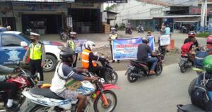 Sat Lantas Polres Jayapura Imbau Warga Pakai Masker