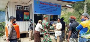 Satgas Posko Minage Awasi Ketat Lalu Lintas Sopir dan Muatannya
