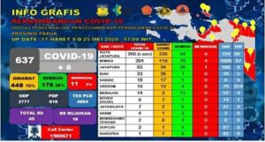 Pasien Sembuh Covid -19 di Papua Bertambah 21 Orang