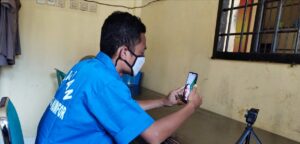Cegah Penyebaran Covid-19, Polres Biak Berlakukan Besuk Online