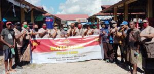 Gelar Baksos, Polres Sarmi Imbau Pedagang Pasar Mararena Hidup Bersih