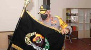Kapolda Pimpin Upacara Pencucian Pataka Polda Papua