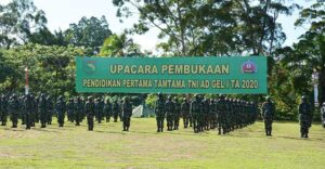 529 Calon Prajurit Jalani Pendidikan Pertama Tamtama Gel I TA 2020