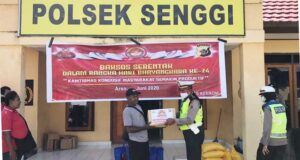 Polres Keerom Gelar Baksos Bersama Masyarakat Jelang HUT ke 74