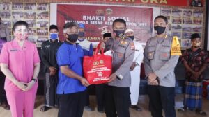 Sambut HUT ke 29, Alumni Akpol’91 Batalyon Bhara Daksa Gelar Baksos