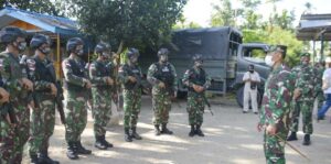 Danrem 172/PWY Cek Kesiapan Satgas Pamtas RI-PNG Jelang Purna Tugas