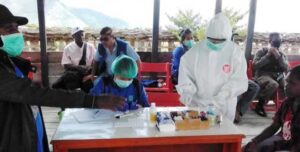 Polisi Amankan Pelaksanaan Rapid Test di Mamteng