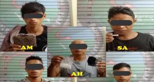 Polisi Kota Jayapura Kembali Tangkap 5 Pelaku Kepemilikan Narkotika