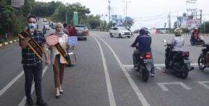 Duta Humas Polda Papua Sosialisasi Peringatan HUT RI ke 75
