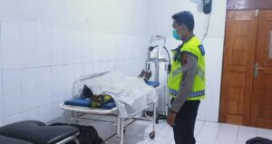Tabrak Gundukan Tanah, Penumpang Motor MD di TKP