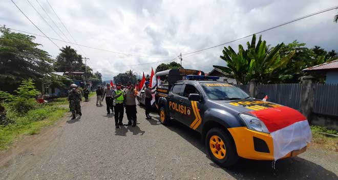 LMA Nabire Gelar Parade Merah Putih Sambut HUT RI ke 75 2 LMA Nabire Parade Merput 2
