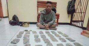 Polda Papua Berhasil Amankan Pelaku Penyalahgunaan Ganja