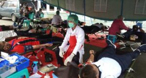 Pemprov Gelar Baksos Donor Darah dan Penyaluran Sembako