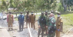 Dansatgas Kunjungi Sasaran Program TMMD -109 di Kampung Nioga