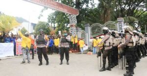 Mahasiswa Demo Tolak Otsus Jilid II Tanpa Izin Dibubarkan Paksa