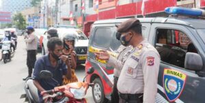 Operasi Yustisi : Polda Papua Gelar Patroli Protokol Kesehatan Covid-19