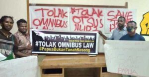 Aliansi Mahasiwa dan Pemuda Papua Desak Presiden Cabut UU Omnibus Law
