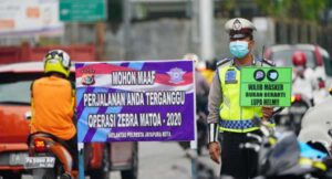 9 Tilang dan 36 Teguran Bagi 45 Pelanggar di Operasi Zebra Matoa 2020