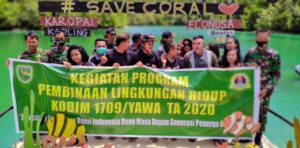Kopling Bersama TNI di Yapsel Gelar Aksi Peduli Lingkungan