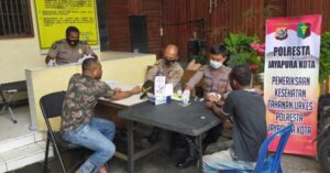 32 Tahanan Polresta Jayapura Kota Jalani Rapid Test