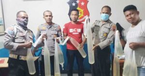 Polsek KPL Jayapura Amankan Ratusan Liter Sopi Asal Ambon
