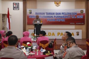 86 Anggota Polri dan ASN Polda Papua Purnabakti
