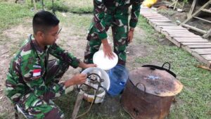 Luar Biasa, Satgas Batas Negara Sulap Barang Bekas Jadi Alat Sepuh Besi