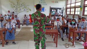 Dukung Pemerintah, Koramil Bonggo Sosialisasi Vaksinasi Covid-19
