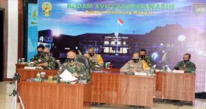 Penanganan Covid-19, Pangdam Cenderawasih Ikuti Rakor Terpusat