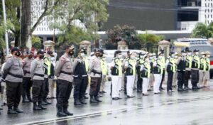 Polda Papua Gelar Apel Kesiapan Bhabinkamtibmas-Nakes Sebagai Tracer dan Vaksinator Covid-19