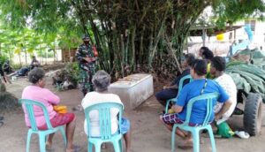 Tingkatkan Ketahanan Pangan, Pos TNI Beri Penyuluhan Cocok Tanam