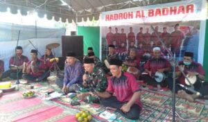Satgas TNI-Warga Batas Negara Tampilkan Kolaborasi Musik Hadrah