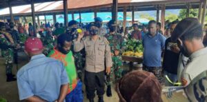 Sinergitas Satgas TNI-Polri di Mamberamo Tengah Lawan Covid-19