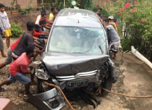 Laka Tunggal di Apo Gunung, Pengemudi Mobil Suzuki Meninggal Dunia