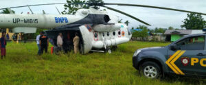 Ini Penyebab Helikopter Tujuan Timika Mendarat Darurat di Nimbokrang
