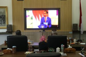 Kapolda Papua Ikut Rapim TNI-Polri 2021 Secara Virtual