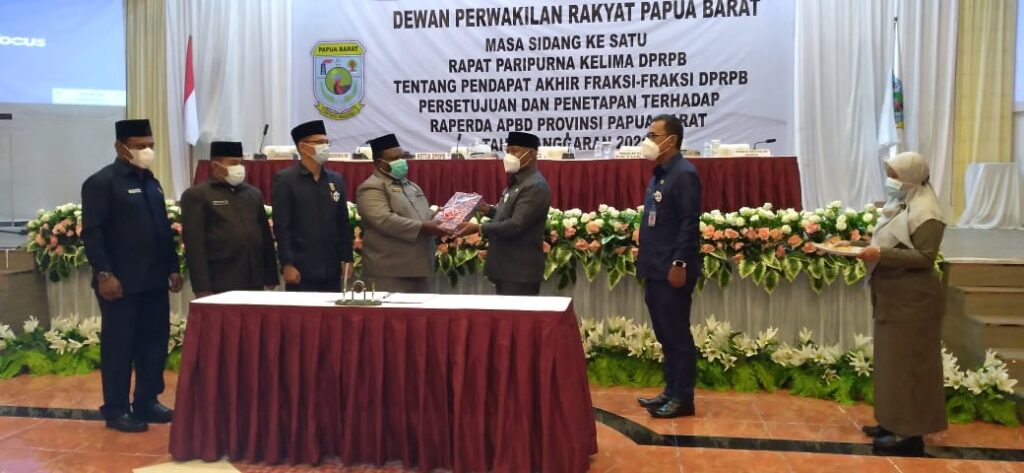 DPR-PB Tetapkan APBD 2021 Sebesar Rp 8,8 Trilyun